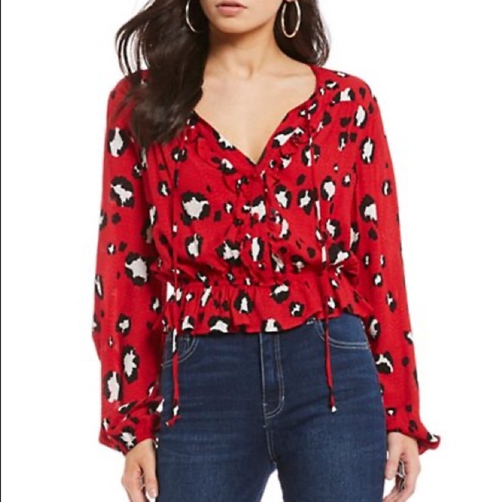 NWT Leopard Print Blouse